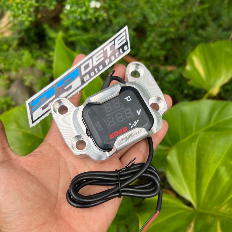 klem stang / Raiser cnc Ninja R old & volt meter / voltmeter koso 3 in 1 by M1speed