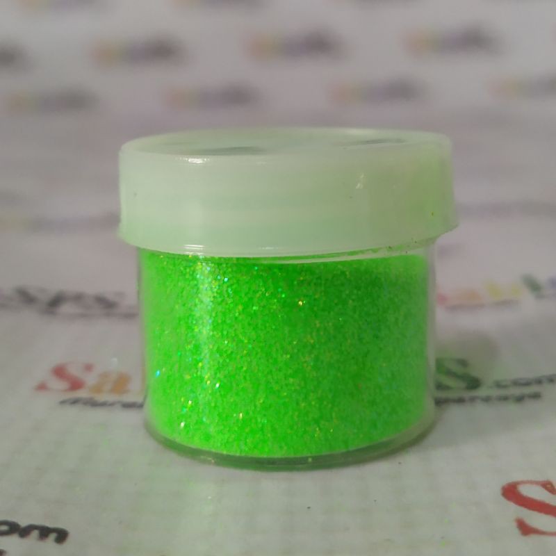 BUBUK GLITER FLO GREEN RAINBOW GLITTER POWDER 5gr CUP KECIL