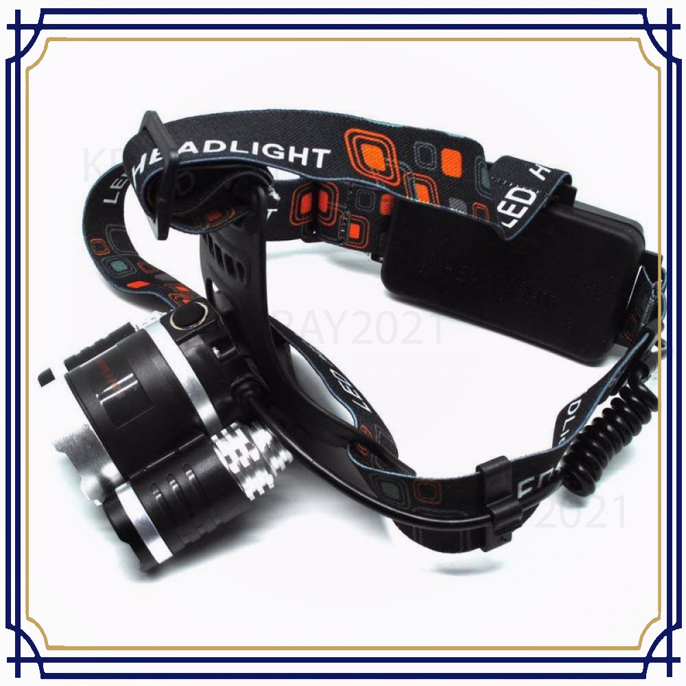 TaffLED Power Headlamp 3 LED 5000 Lumens Cree XM-L - T6 HD-LD