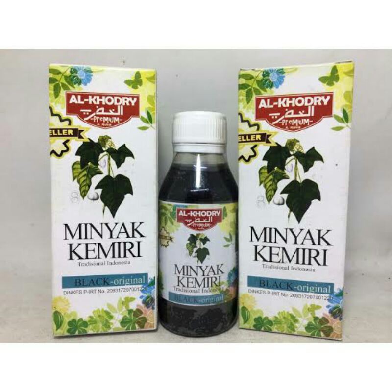 PREMIUM Minyak Kemiri Al-Khodry 125 ml | Menyuburkan Rambut Al khodry