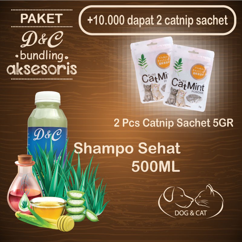 Catnip Murah 1 Paket Dengan Shampo Anjing Shampo Kucing Lidah Buaya