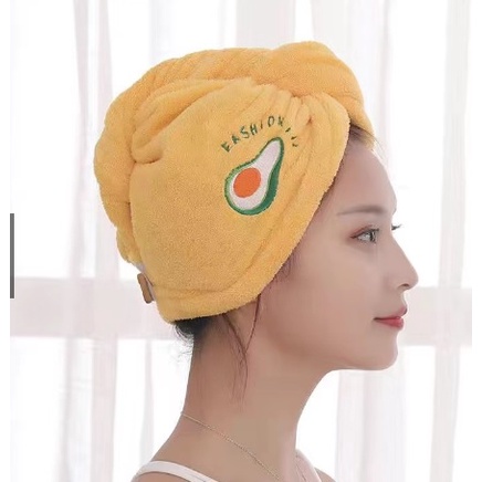 Handuk Keramas Cepat Kering Magic Head Towel Fast Dry Hair Bahan Microfiber Handuk Turban