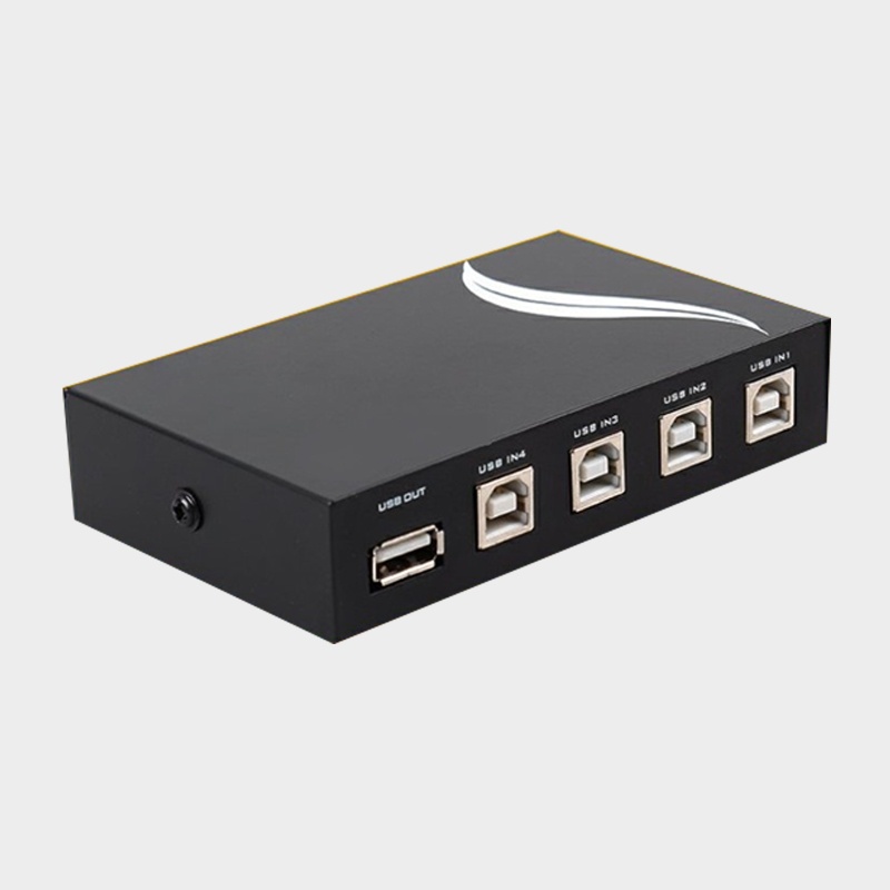 Btsg 4port USB 2.0 Share Saklar Switcher Selector Box Hub Untuk PC Scanner Printer