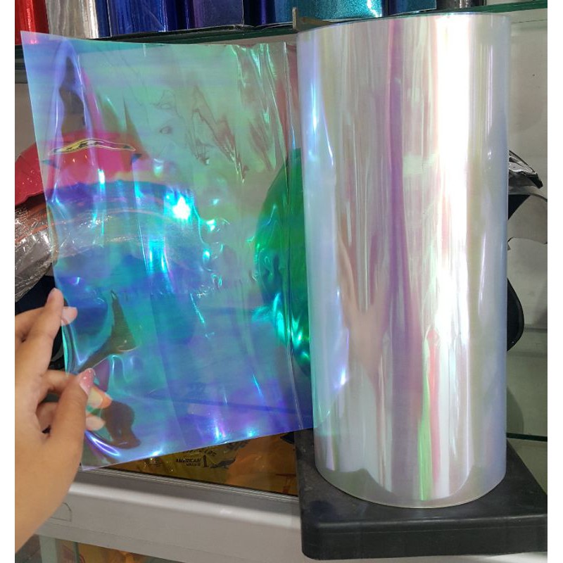 Skotlet transparan pelangi (bening)