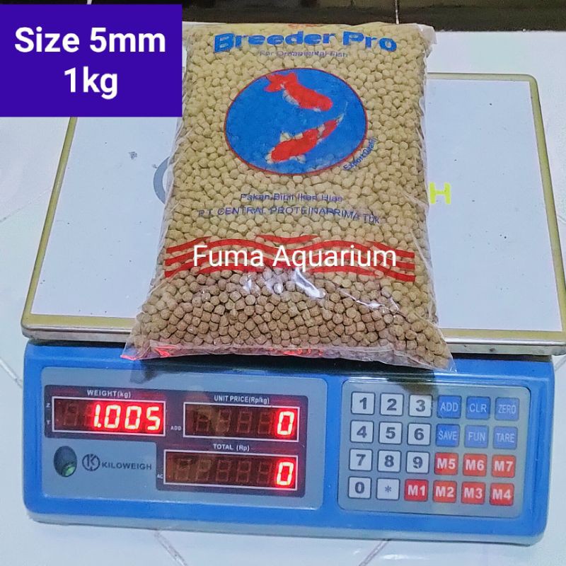 Breeder Pro Makanan Ikan Koi CP Baby Fish Food Butiran 5mm Kemasan1kg