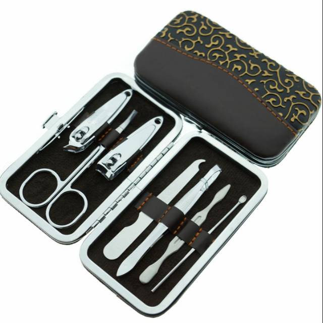 SET GUNTING KUKU TANGAN KAKI PERAWATAN ALIS TELINGA 7PCS MANICURE PEDICURE 7 in 1