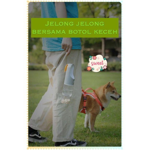 lepup pet water bottle(with snack container)