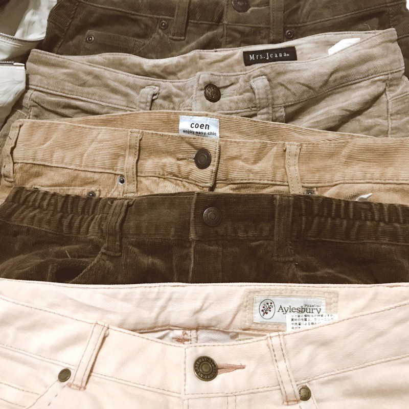Thrift Preloved Celana Wanita Highwaist Corduroy Thrift Preloved Celana Wanita Highwaist Corduroy