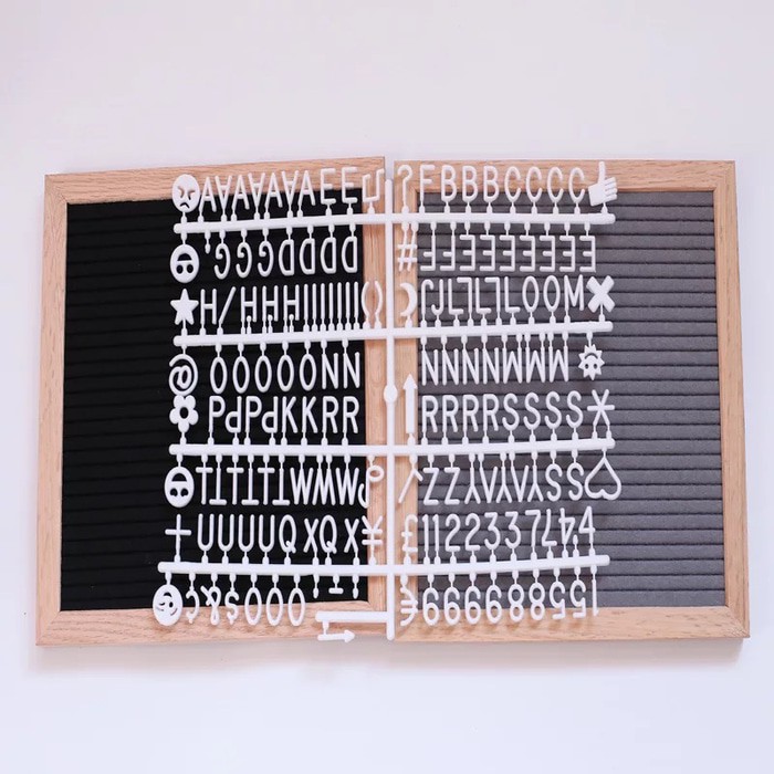 

Felt letter board DIY papan huruf - Biru Muda