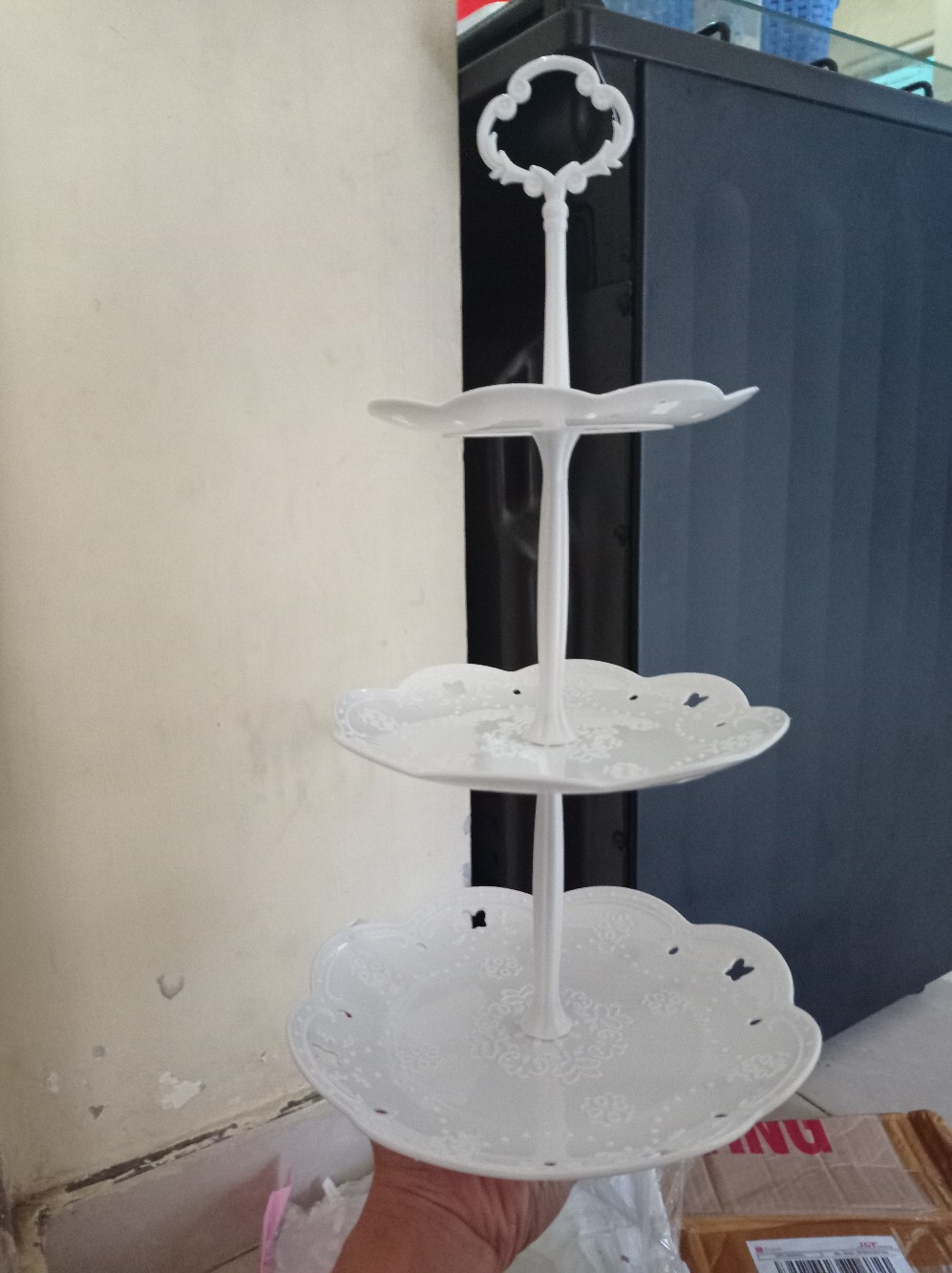 Rak Kue Tier Tempat Cup Cake Stand Snack Cookies Display 3 Tingkat A