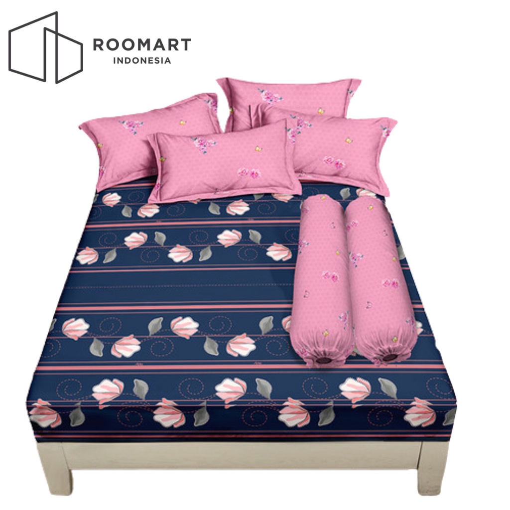 Sprei Aloha Laura - Ukuran 160x200 Queen Seprai Fitted