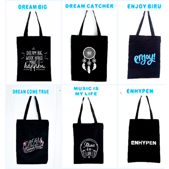 (PART 9 TOTEBAG DRILL) TAS TOTE NEW  [ADA RESLETING] [BISA BAYAR DI TEMPAT] bahan halus || Kiiyoomii