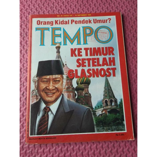 Majalah Tempo lawas No 29 edisi 16 September 1989 -Ke Timur Setelah Glasnost