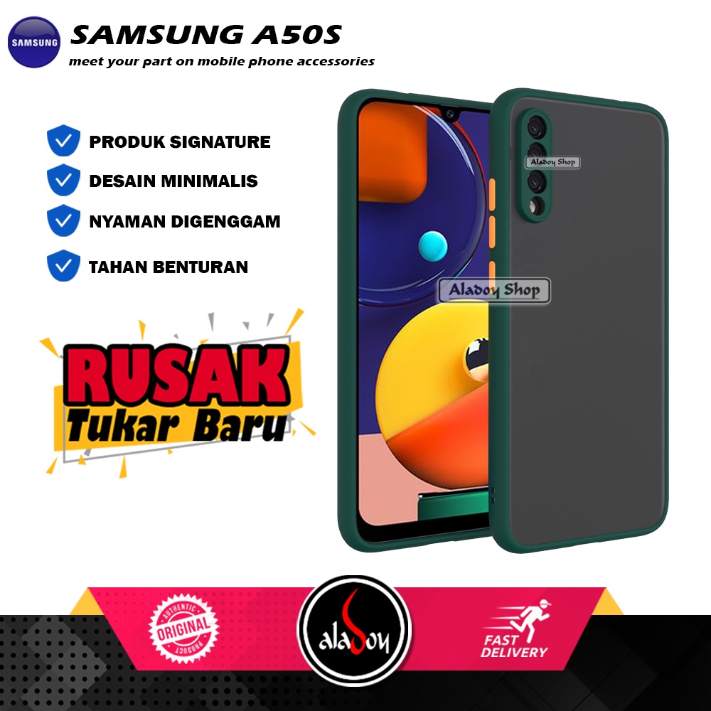 Case Samsung A50S Hard Case AERO Protection Camera Premium Casing