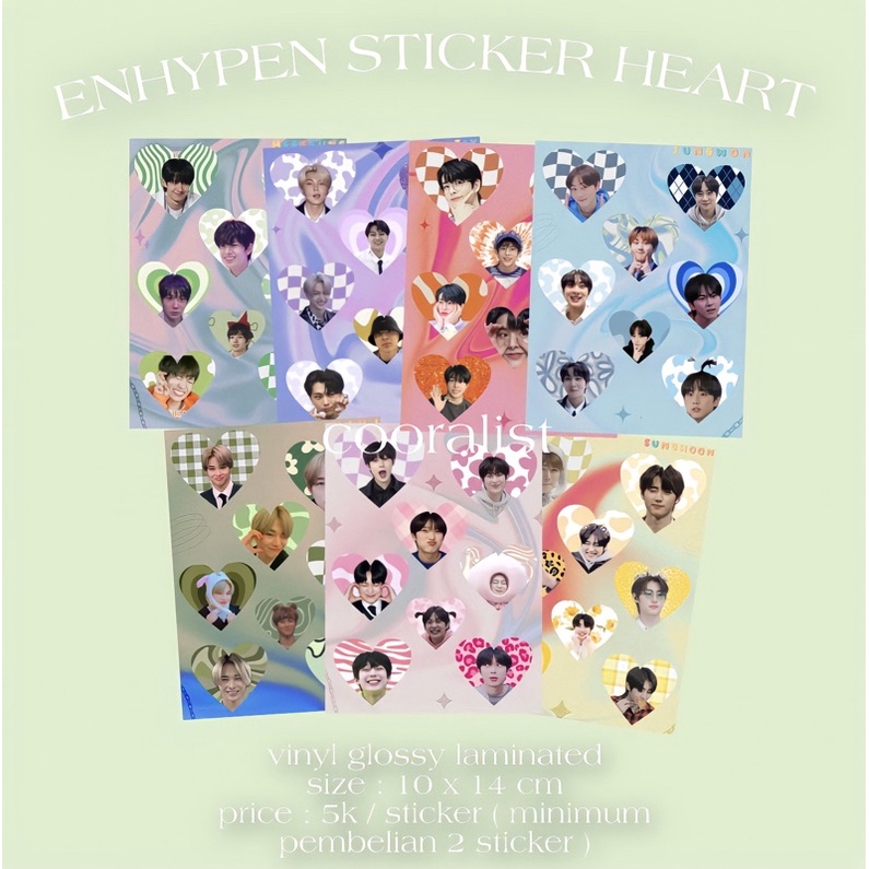 sticker kiss cut ENHYPEN aesthetic colorfull