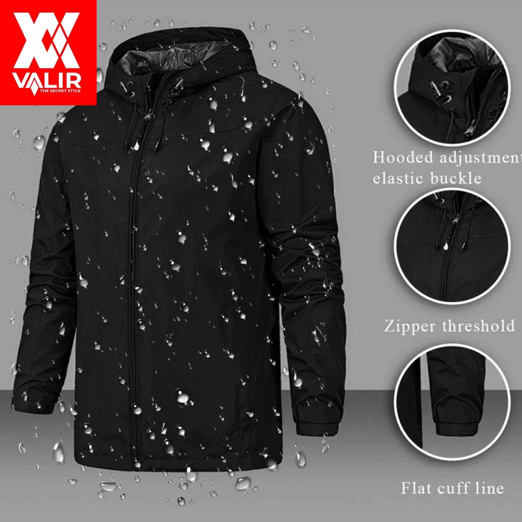 Valir Fline - Jaket Pria Keren | Jaket Motor Pria Parasut Anti Air Waterproof