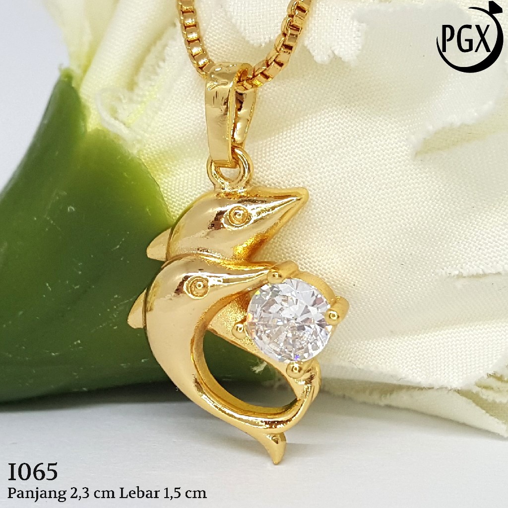 PGX Liontin Kalung Xuping Wanita Aksesoris Fashion Perhiasan Lapis Emas  - I065