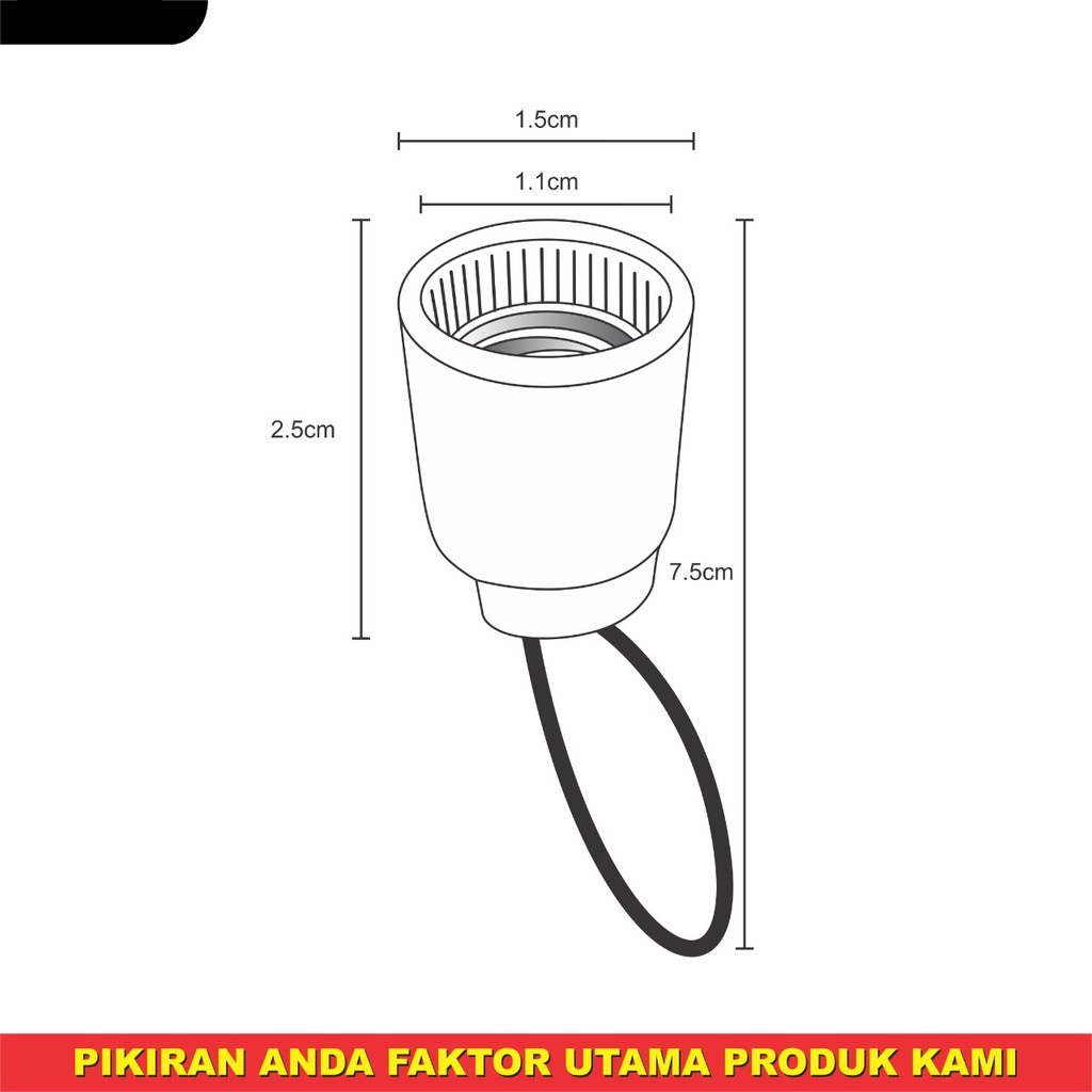 Fitting Gantung E12 E14 Fitting Cabe Lampu Hias E 14 E 12 Fiting Plastik Cabe