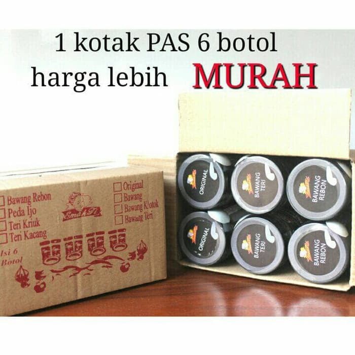 

Free Ongkir Paket Sambal sambel Emak Ti isi 6 Berkualitas