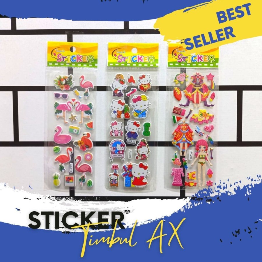 

GROSIR 20 PCS STIKER TIMBUL AX MURAH MERIAH MOTIF RANDOM YA (TIDAK TERIMA REQUEST MOTIF)*STI STICKER AX*