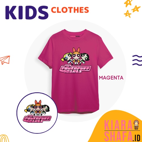 Kiarashafa - Baju Anak / Kaos Anak Powerpuff Girl