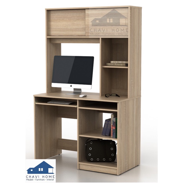 Meja komputer meja belajar lemari buku rak buku serbaguna meja kerja by prodesign