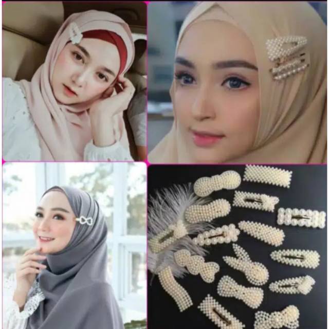 Mutiara jepit rambut wanita hairclip fashion penjepit rambut hairpin ( satu Lusin )