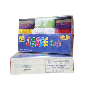 3 Pcs CD Agree 200 Anak Mika Karet Boxer | Celana Dalam Anak Laki Laki Agree | Sguna