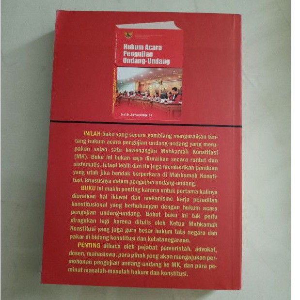 Buku Hukum Acara Pengujian Undang Undang