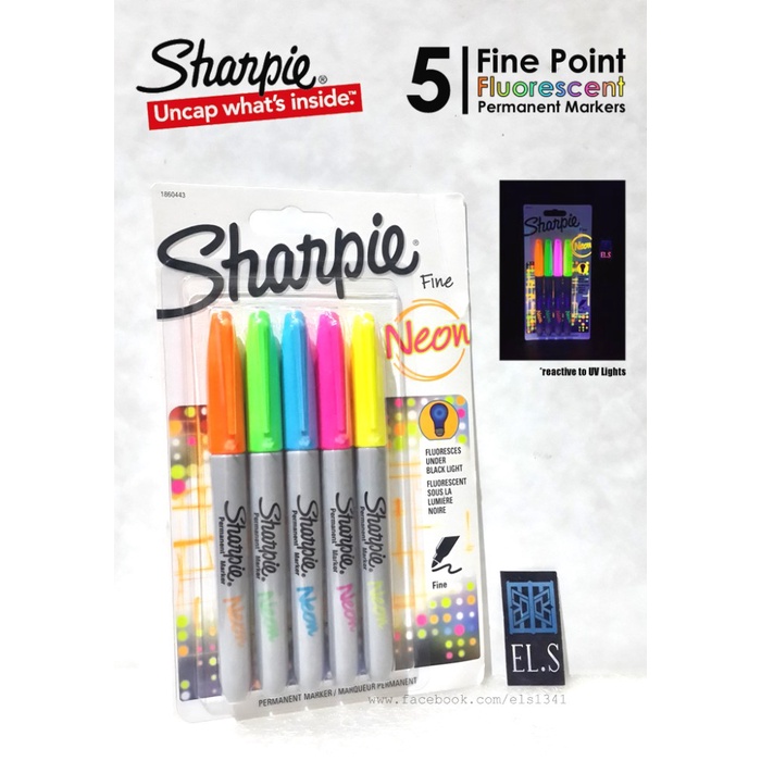 

tulis-alat-paket- sharpie neon fine point 5 pcs set -paket-alat-tulis.