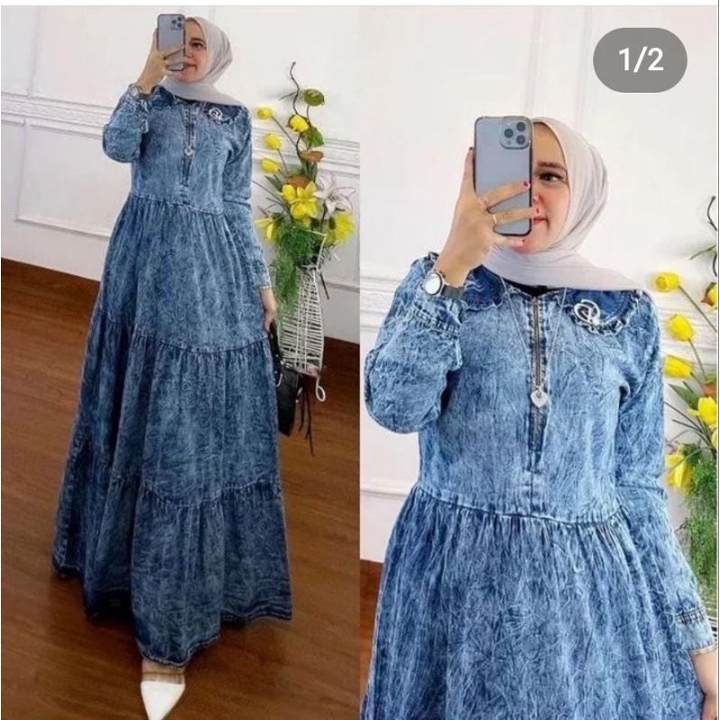 GAMIS JEANS JUMBO | GAMIS JEANS SNOW JUMBO | GAMIS BUSUI