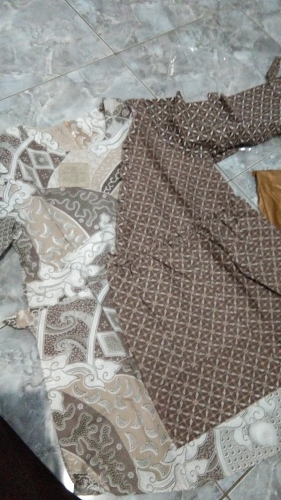 Tey-17 Batik Wanita Asj Sa Hrb026 Kenongo Kemeja Tosca Pendek