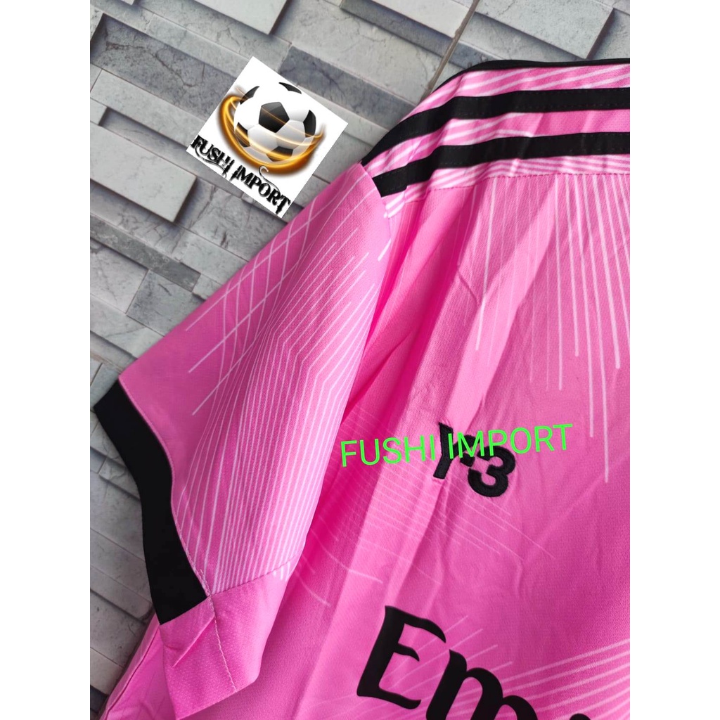 Jersey Baju Bola Madrid Kiper Goalkeeper Special PINK 2022 Grade Ori