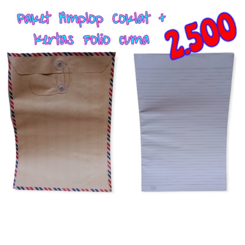 

Paket Hemat Amplop Coklat Lamaran Kerja + Kertas folio