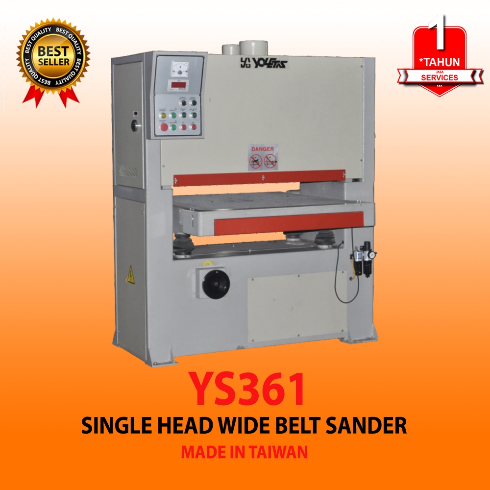 Penghalus Permukaan Kayu 5inc Single Head Wide Belt Sander AKS - YS361