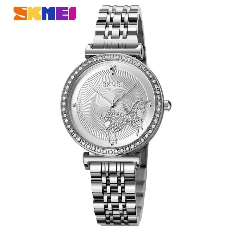 JAM TANGAN WANITA UNICORN TYPE 1686 ORIGINAL/ JAM TANGAN CEWEK TERBARU/JAM TANGAN RANTAI STAINLESS STEEL