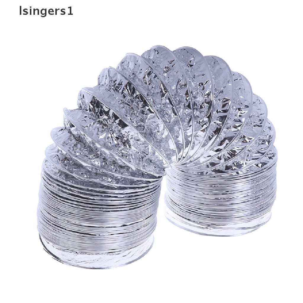 (lsingers1) Selang Ventilasi Udara Flexible 4 &quot;Bahan Aluminum Panjang 2m