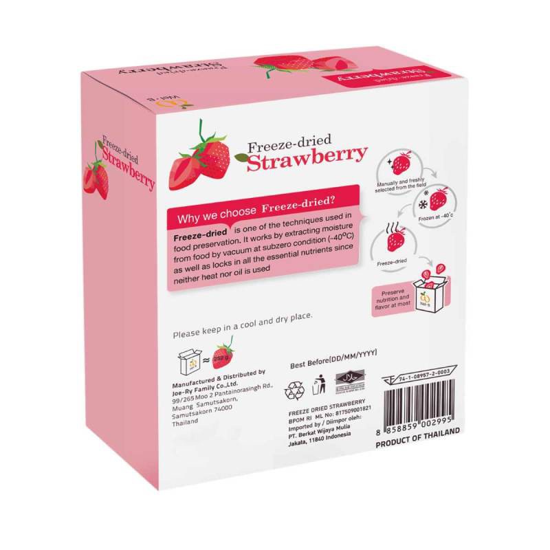 Wel-B Freeze-Dried Strawberry 25gr Baby Snack Snek Buah Bayi WHS
