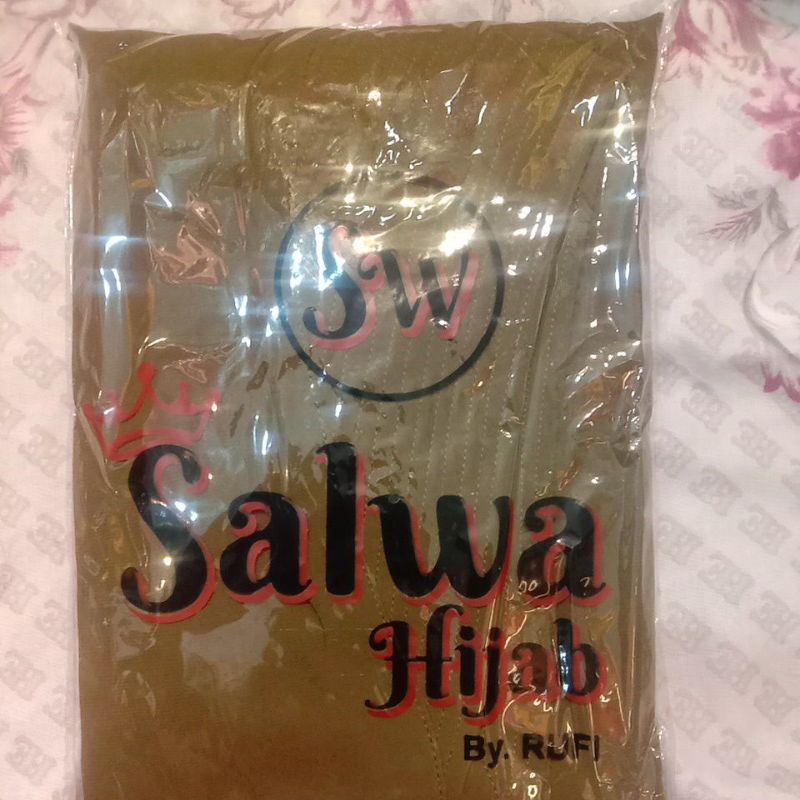 TERBARU!! KHIMAR 2LAYER BERSWAROSKY CHANEL-Warna Oliv