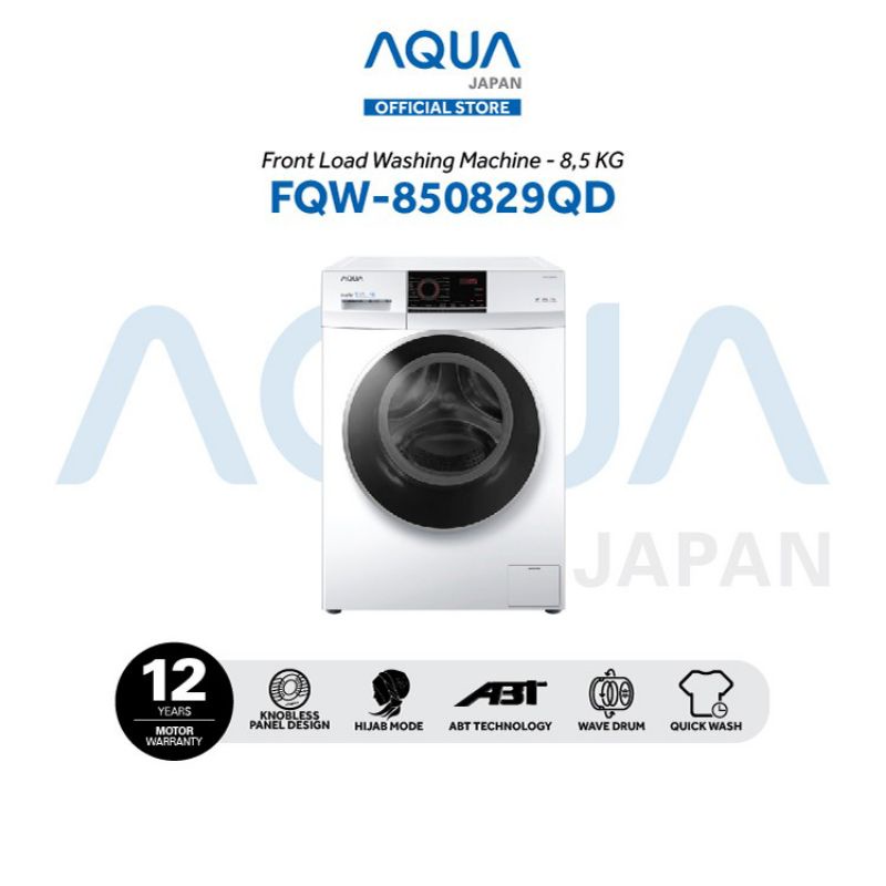 AQUA Japan Mesin Cuci Front Load 8.5Kg FQW-850829QD