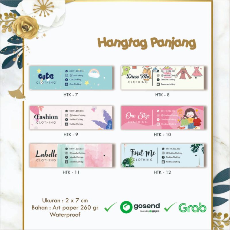 

[95 pcs] Hangtag Panjang Baju, jeans / Tag / Label / Pricetag / Price Tag