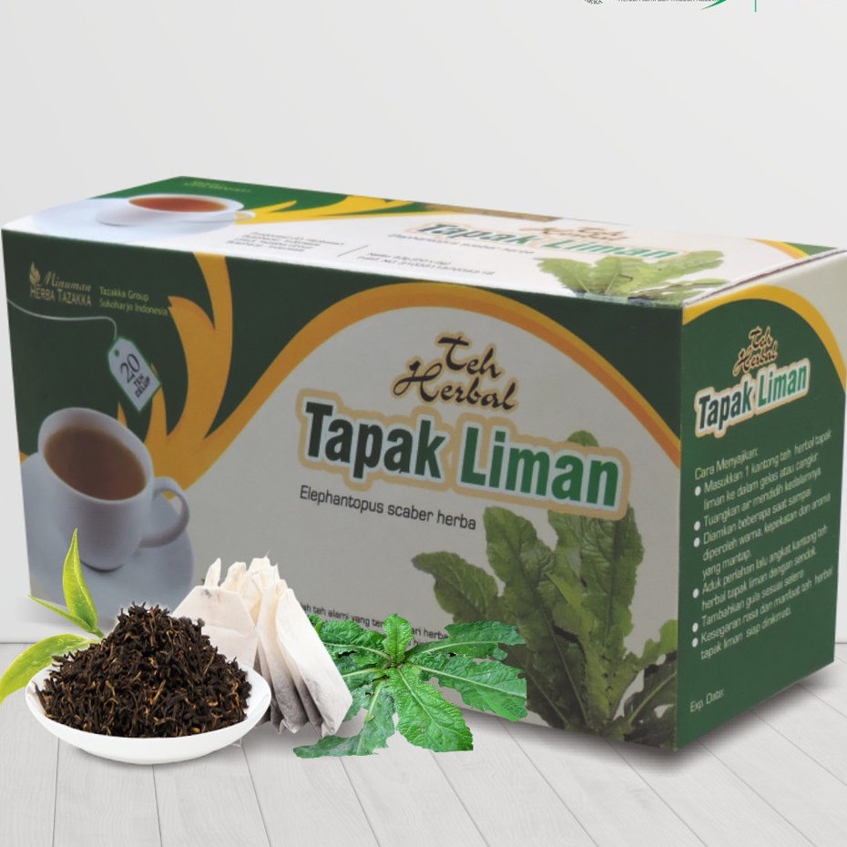 

Tazakka Teh Celup Daun Tapak Liman Original Herbal Tea 20 Kantong Minuman Kesehatan Obat Liver