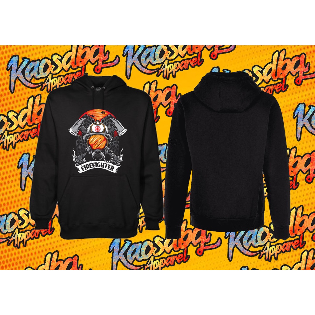 JAKET SWEATER HOODIE FIRE FIGHTER DAMKAR PEMADAM KEBAKARAN