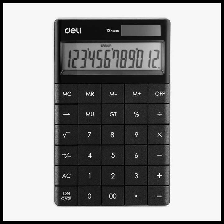 

Deli E1589 Calculator Desktop Kalkulator Stylish Office 1589 Hitam