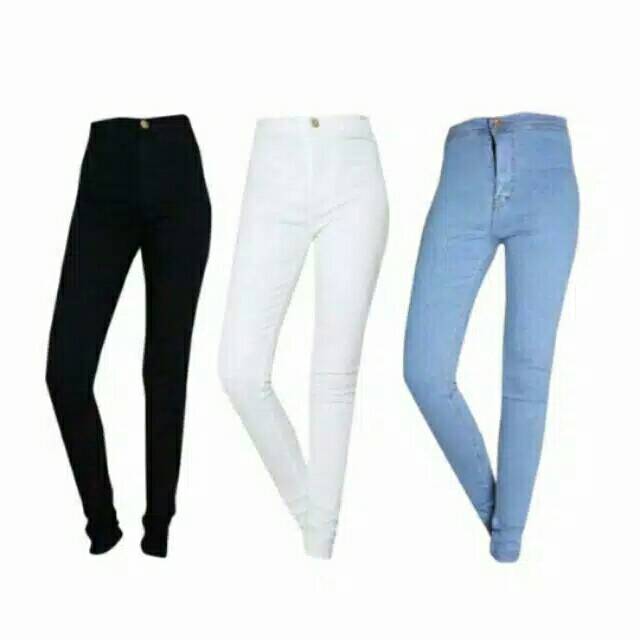 CELANA JEANS HIGH WAIST HW PUNNY POLOS MELODY ORIGINAL SIZE 27-30