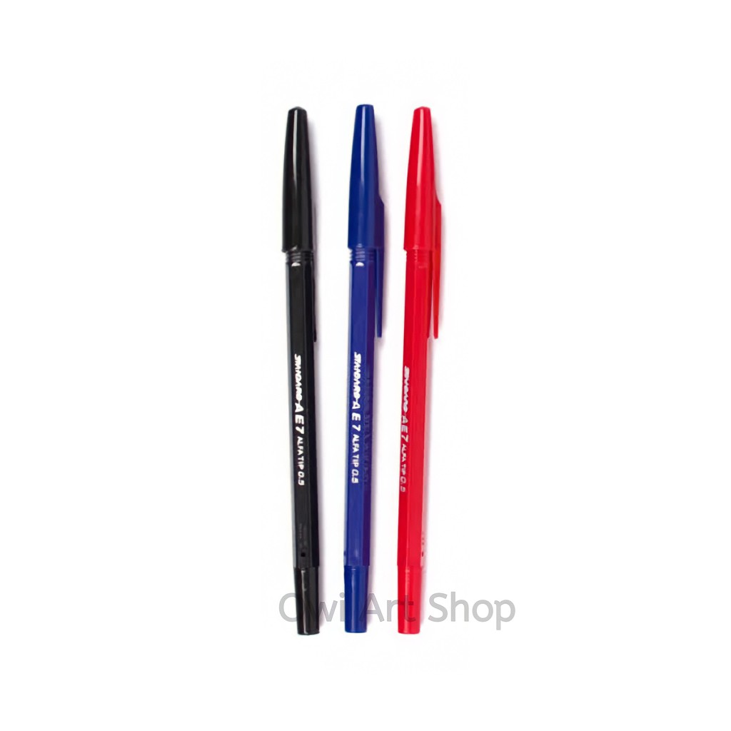 

Pulpen Standard AE7 Hitam Biru Merah - Satuan