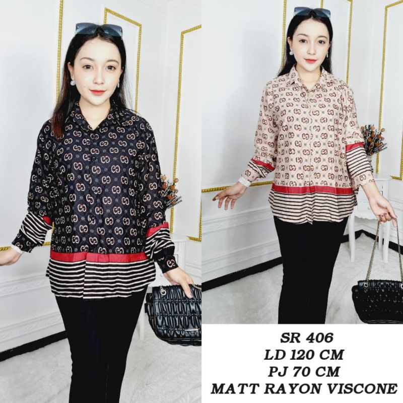 New Kemeja Wanita Import/Kemeja premium Dior**/Atasan wanita Premium/Kemeja Oversize Rayon