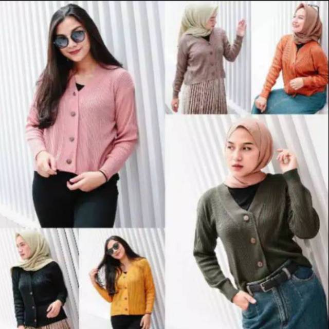 KARDIGAN RAJUT CROP/CARDY CROP ALEXSIS /CARDY RAJUT /CARDIGAN/CROP