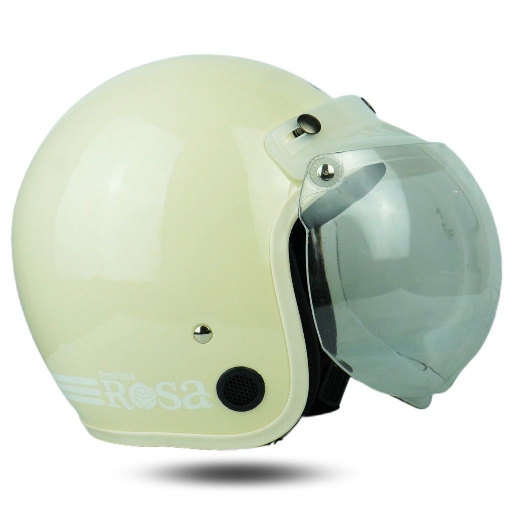 Helm Bogo Dewasa Cewek Cowok Motor Sni Helem Retro Klasic Classic Cod Warna Pastel