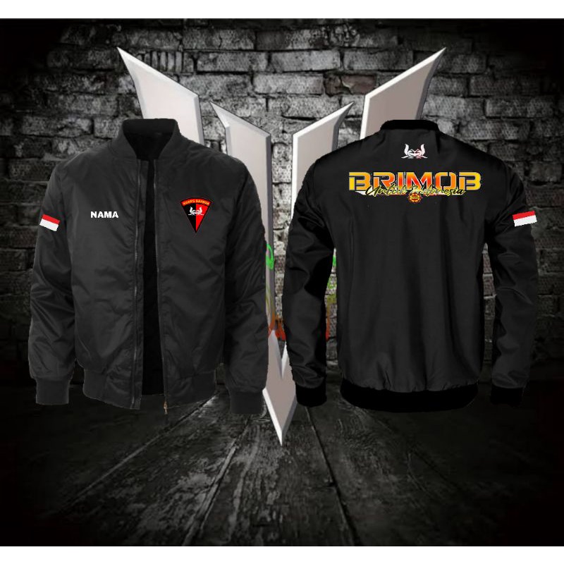 jaket brimob bomber/polisi/polri